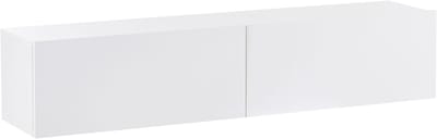 GLADSTONE - Wandgemonteerd TV-meubel - Wit - 140 cm - Vezelplaat