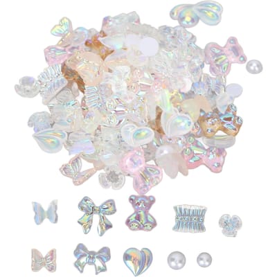 Décoration Nail Art Mignonne Brillante Délicate Nœud Forme d'Ours Ornements d'Ongles Accessoires pour Ongles Maison