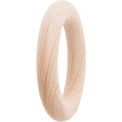Rico Design houten ring voor rammelaar, Natuur