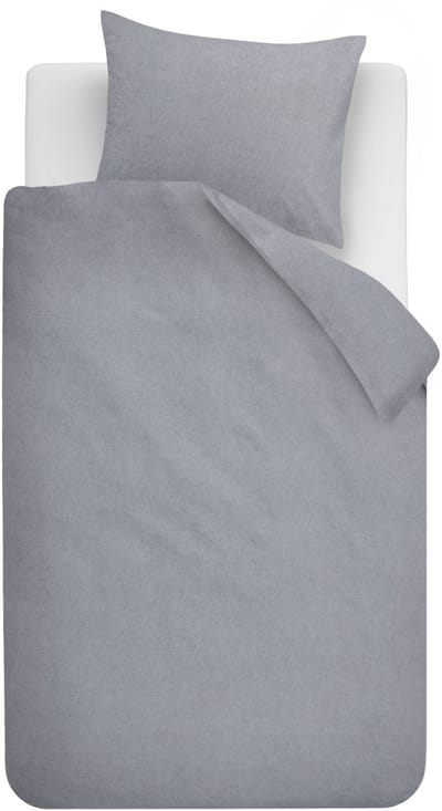 Beddinghouse frost dekbedovertrek - Eenpersoons - 140 x 200/220 cm - Blauwgrijs