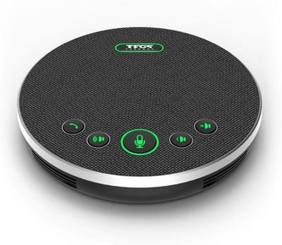 Conferentie Speaker - Telefoon Luidspreker - Zakelijke Gesprekken - Dubbele Microfoons - 5 Meter Bereik - Zwart
