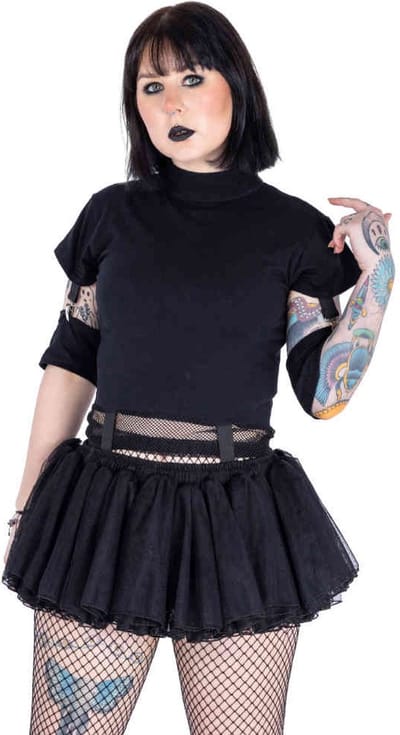 Poizen Industries - Cala Mini Tutu - Zwart