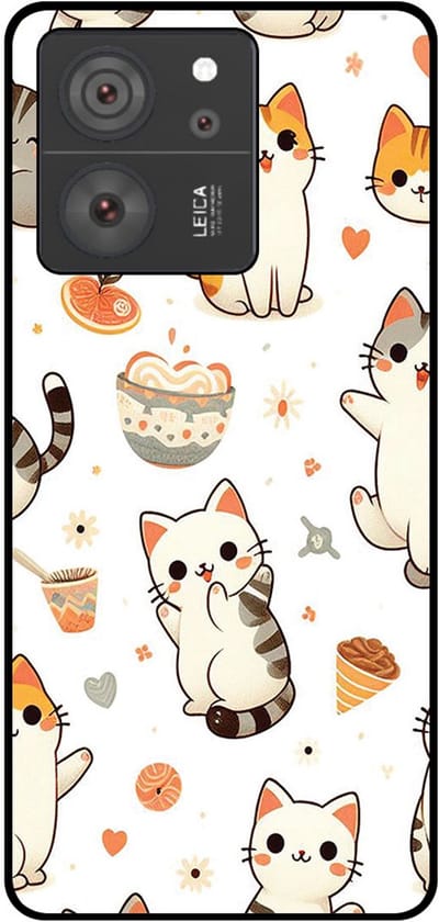 Smartphonica Telefoonhoesje Geschikt voor Xiaomi 13T / 13T Pro met katten opdruk - TPU backcover case cat design geschikt voor Xiaomi 13T;Xiaomi 13T Pro