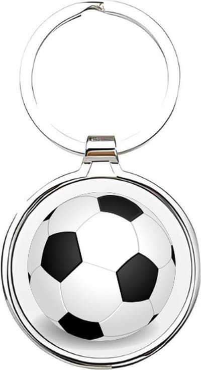 Akyol - Voetbal Sleutelhanger - voetbal - Voetballers - Cadeau - Sport sleutelhanger - sport - Gepersonaliseerd - voetballers - sleutelhanger voor voetballers - sleutelhanger voor jongens - bal - ballen - sleutelhanger van een voetbal - 4 x 7,5 CM