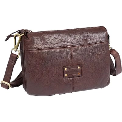Leren gewassen handtas voor vrouw Matties Bags