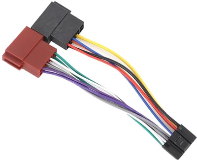 Allecto - ISO Bus Connector Adapter - Vrouwelijke Harnas Adapter - Geschikt voor Autoradio en MP3-spelers - Compact Formaat - Voor NC-stereoluidspr...