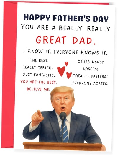 You’re a Fantastic Dad - Grappige wenskaart voor vader - Vaderdagkaart - Ansichtkaart (10x15 cm incl. envelop)