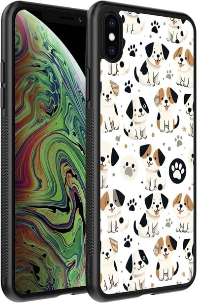Smartphonica Telefoonhoesje voor iPhone Xs Max met honden opdruk - TPU backcover case honden design geschikt voor iPhone Xs Max