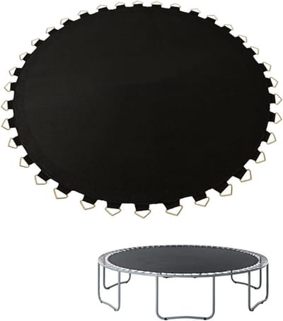 Trampoline springmat - Vervangende mat - Buitenplezier voor kinderen - UV water- en lichtbestendig - 12 voet 80 gespen - Zwart