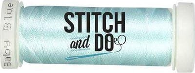 Babyblauw Linnen Garen Stitch & Do