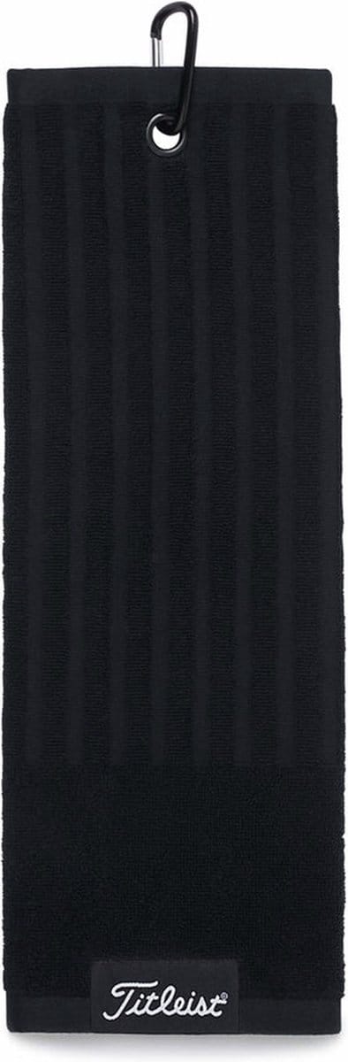 Titleist Players Trifold Cart Towel - Golfhanddoek Black