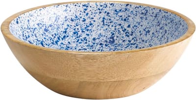 1051 kom MANGO, mangohout, epoxyharscoating binnen, Ø 24 cm, 1,1 liter, fruitschaal, slakom, kom