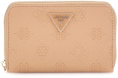 GUESS Portemonnee Cresidia SLG Zip Around Wallet Beige Lichtbruin