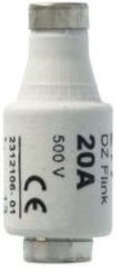 Q-Link Zekering 20A - Snel blauw 20 ampere Zekering - 500V - 5 Stuks - 5421106