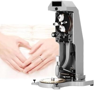 Ring graveermachine - Sieraad graveerder - Gepersonaliseerde gravures - Dubbelzijdige letterplaat - 230x250x420 mm - Metaal