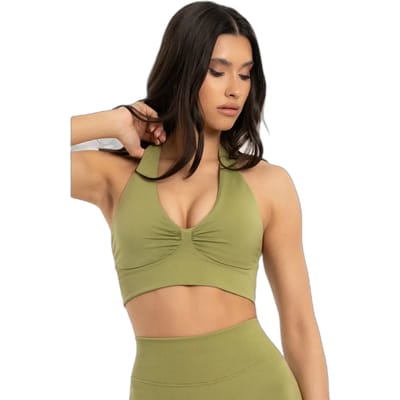 Dames halterbeha Gym Glamour Seamless open back