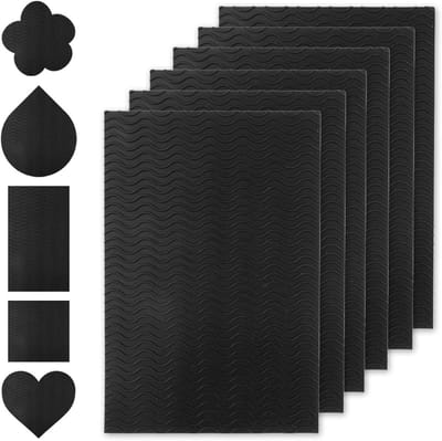 6 stuks antislip rubberen zolen voor schoenreparatie, zoolbescherming en geluidsreductie, geschikt voor diverse schoenen