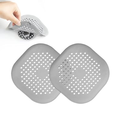 2× Douche Haarafvoerfilter – Siliconen Afvoerstop met Zuignappen, Universeel voor Badkamer en Keuken, Voorkomt Verstoppingen
