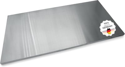 RVS Werkblad voor Kneed- en Bakwerkzaamheden [100 x 50 cm] met Rand