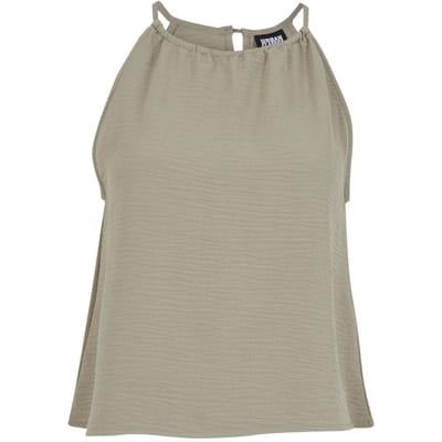 Urban Classics Structured Top Vrouwen Dames Top - olijf - L