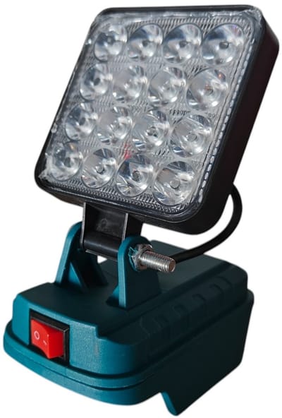 Acculamp voor Makita 18 V draadloze led-werklamp - 5400 lumen - draagbare schijnwerper - bouwplaatslamp met 2 USB-poorten - Noodpakket
