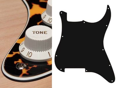 Boston ST-300-WCY pickguard, Stallion, no holes (only screw holes), 3 ply, wild cat yellow