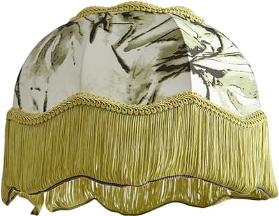 QAZQA heritage - Klassieke Lampenkap - Ø 31.5 cm - Zwart Goud - Woonkamer