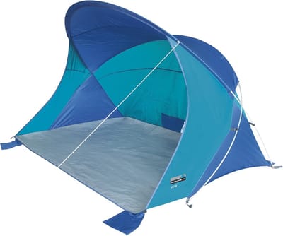 Strandtent blauw/turquoise Evia eenheidsmaat