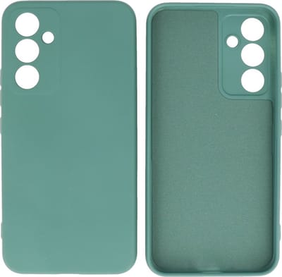 Hoesje Geschikt voor Samsung Galaxy A25 - Fashion Telefoonhoesje Backcover - Siliconen Hoesje - Donker Groen