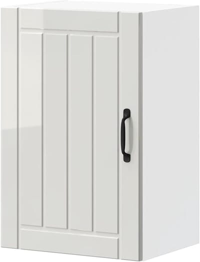 Keukenkast Wandkast - Bovenkast Keukenmeubel - Keuken Opbergen - Hoogglans Afwerking - 40 x 31 x 60 cm - Wit