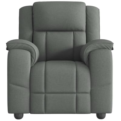 vidaXL - Relaxfauteuil - donkergrijze - stof