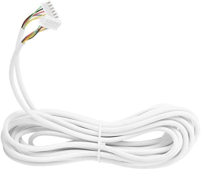 Video Intercom Kabel, 6 Kern 5M Voedingskabel met Aansluitingen voor Deurbel Systeem, Betrouwbare Verbinding en Installatiegemak