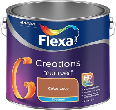 Flexa - Creations Muurverf Zijdemat - Cotta Love - Mengverf - 2,5 L