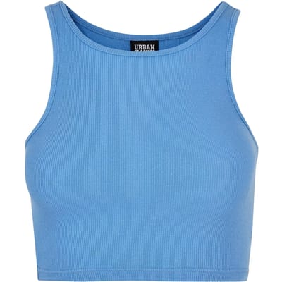 Urban Classics - Rib Crop top - L - Blauw