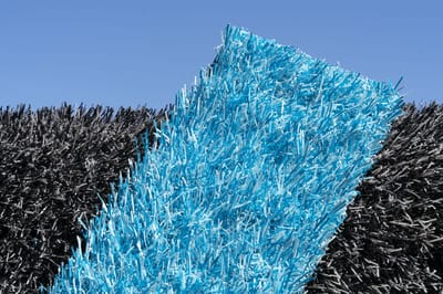 Blauw Turquoise Kunstgras 2 x 5 meter - 25mm ✅ Nederlandse Productie ✅ Waterdoorlatend | Tuin | Kind | Dier