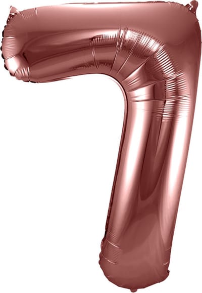 Folat - Folieballon Cijfer 7 Brons - 86 cm