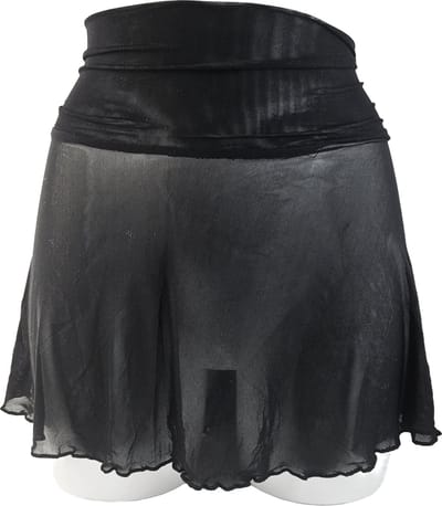 BamBella® - Erotische rok - Onesize - Doorzichtig doorschijnend stretch Zwart