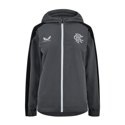 Castore Rangers FC windjack voor dames, relaxte pasvorm (IJzeren poort)