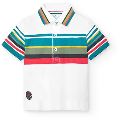 Boboli 318125 Korte Mouw Poloshirt Veelkleurig 9 Months Jongens