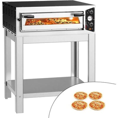 GGM Gastro Elektro Pizzaofen - 4x 30cm - 230 Volt - Manuell - inkl. Untergestell