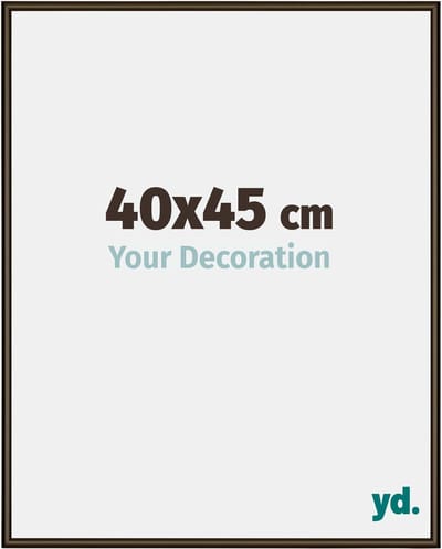 Your Decoration - Fotolijst 40x45 cm - Aluminium - Walnoot Structuur - New York