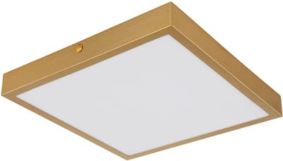 Plafondlamp Woonkamerlamp Slaapkamerlamp Eetkamerlamp Ganglamp, metaal messing, 1x LED 15W 1200Lm 3000K warm wit, L 25 cm