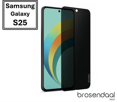 Brosendaal Privacy Screenprotector geschikt voor Samsung Galaxy S25 – Mat Privacy Glass – Anti Reflectie – Kras- en Valbestendig