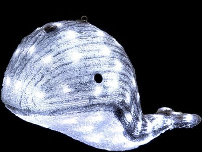 Feeric Lights & Christmas Verlichte walvis - 48 cm - 70 LED lampjes - kunststof - kerstverlichting figuren