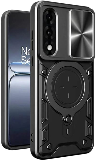 Hoesje geschikt voor OnePlus Nord 5 - Techsuit CamGuard Pro Back Cover - Zwart