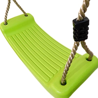 Schommelzitje Kunststof - Schommelbank Kinderen - Buiten Spelen - In Hoogte Verstelbaar - 120-200 cm - Appelgroen