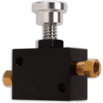 Remproportioneerventiel 1 8NPT 100 tot 1000PSI Verstelbaar Zwart Kort Vooringesteld Proportioneel Ventiel voor Raceauto's