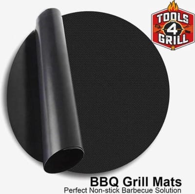 Tools4grill Anti aanbak matje - BBQ oven - Ø 32 Cm - 2 stuks