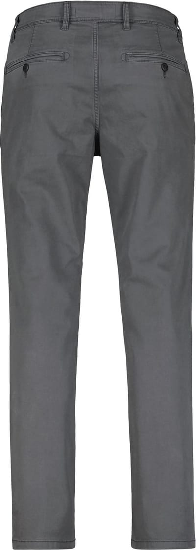 LERROS Basic chino van gestructureerde stof, slim fit , Maat: W38_L34 , Kleur: DARK GRAPHITE , 80% katoen, 17% lyocell, 3% elastaan