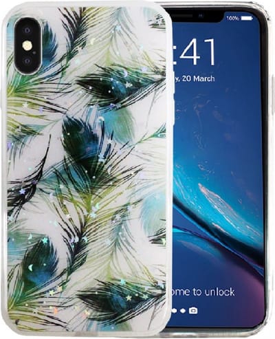 Silicone/TPU back cover print Geschikt voor Apple iPhone xs max (3)